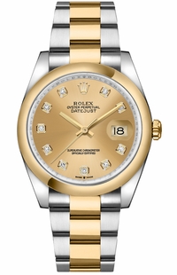 Rolex Datejust 36 Champagne Dial Two Tone Watch 126203-0018
