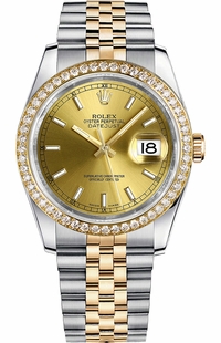 Rolex Datejust 36 Champagne Dial Women's Watch 116243