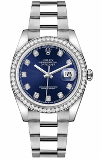 Rolex Datejust 36 Diamond Bezel Unisex Watch 126284RBR-0030