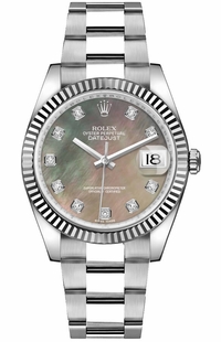 Rolex Datejust 36 Diamond Dial Women's Watch 116234-0149