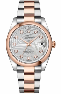 Rolex Datejust 36 Diamonds Oyster Bracelet Unisex Watch 126201-0038