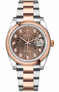Rolex Datejust 36 Domed Bezel Oyster Bracelet Watch 126201-0026