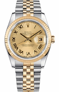 Rolex Datejust 36 Gold & Oystersteel Watch 116233