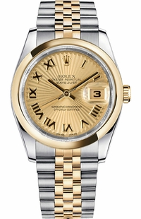Rolex Datejust 36 Gold & Steel Automatic Watch 116203