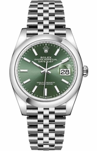 Rolex Datejust 36 Green Dial Jubilee Bracelet Unisex Watch 126200-0023