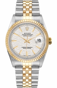 Rolex Datejust 36 Ivory Dial Unisex Watch 16013