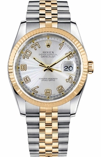 Rolex Datejust 36 Jubilee Bracelet Silver Dial Watch 116233