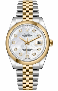 Rolex Datejust 36 Mother of Pearl Diamond Dial Watch 116203-0170