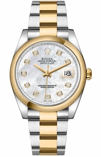 Rolex Datejust 36 Mother of Pearl Diamond Watch 116203-0189