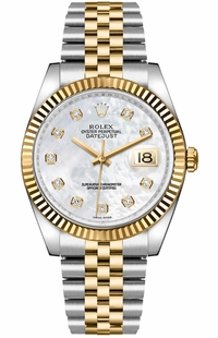 Rolex Datejust 36 Mother of Pearl Diamond Watch 116233