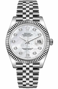 Rolex Datejust 36 Mother of Pearl Diamonds Watch 126234-0019