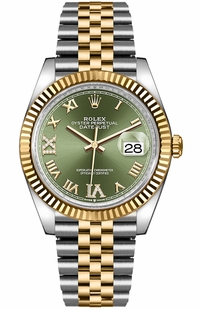Rolex Datejust 36 Olive Green Dial Jubilee Bracelet Unisex Watch 126233-0025