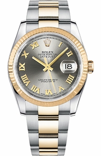Rolex Datejust 36 Oyster Bracelet Steel & Gold Watch 116233-0180