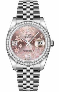 Rolex Datejust 36 Pink Dial Ladies Watch 116244-0004