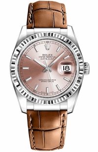 Rolex Datejust 36 Pink Dial Watch 116139