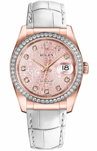 Rolex Datejust 36 Pink Dial Watch 116185