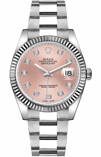 Rolex Datejust 36 Pink Diamond Dial Ladies Watch 116234