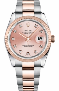 Rolex Datejust 36 Pink Diamond Dial Watch 116231