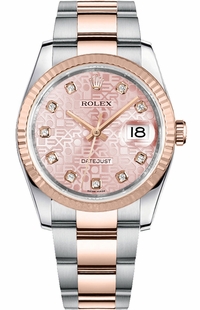 Rolex Datejust 36 Pink Diamond Jubilee Dial Watch 116231-0076