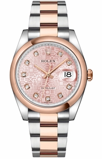 Rolex Datejust 36 Pink Diamond Jubilee Watch 116201-0078