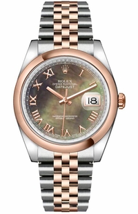 Rolex Datejust 36 Roman Numerals Two Tone Unisex Watch 116201
