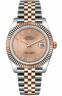 Rolex Datejust 36 Rose Dial Women's Watch 126231-0027