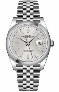 Rolex Datejust 36 Silver Dial Oystersteel Watch 126200-0001