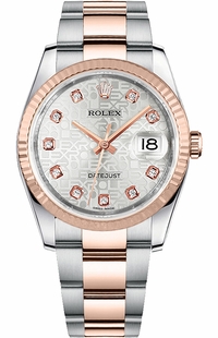 Rolex Datejust 36 Silver Jubilee Diamond Watch 116231-0077