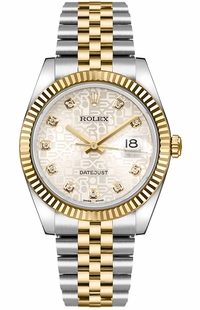 Rolex Datejust 36 Silver Jubilee Diamond Women's Watch 116233-0156