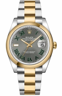Rolex Datejust 36 Slate Grey Wimbledon Dial Unisex Watch 126203-0036