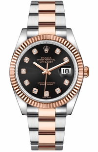 Rolex Datejust 36 Solid Gold Fluted Bezel Watch 116231-0071