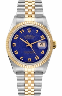 Rolex Datejust 36 Steel & 18k Yellow Gold Unisex Watch 16233