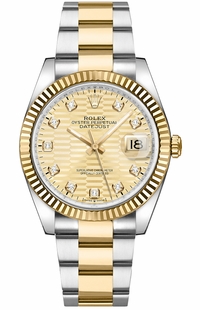 Rolex Datejust 36 Steel & Gold Diamonds Unisex Watch 126233-0046