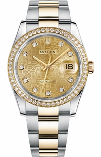 Rolex Datejust 36 Steel & Yellow Gold Oyster Bracelet Watch 116243