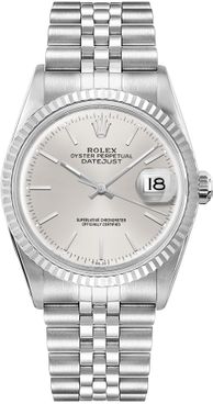 Rolex Datejust 36 Silver Index Dial Unisex Watch 16014