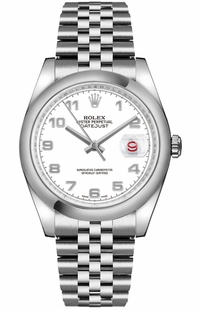 Rolex Datejust 36 White Dial Jubilee Bracelet Watch 116200