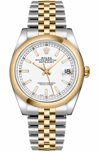 Rolex Datejust 36 White Dial Jubilee Bracelet Watch 116203-0165