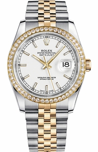 Rolex Datejust 36 White Dial Jubilee Bracelet Watch 116243-0063
