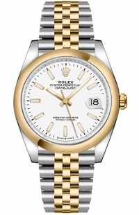 Rolex Datejust 36 White Dial Jubilee Bracelet Watch 126203-0019