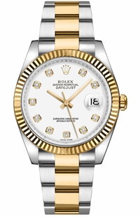 Rolex Datejust 36 White Diamond Dial Oyster Bracelet Watch 116233-0174