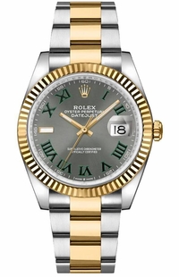 Rolex Datejust 36 Wimbledon Dial Luxury Unisex Watch 126233-0036