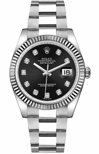 Rolex Datejust 36 Women's Black Dial Watch 116234-0132