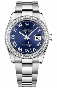 Rolex Datejust 36 Women's Blue Dial Watch 116244