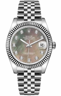 Rolex Datejust 36 Women's Pearl Watch 116234-0105