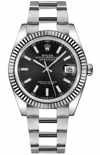 Rolex Datejust 41 Black Dial Oyster Bracelet Men's Watch 126334-0017