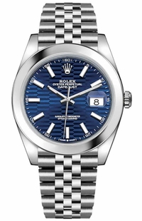 Rolex Datejust 41 Blue Dial Index Hour Markers Men's Watch 126300-0024