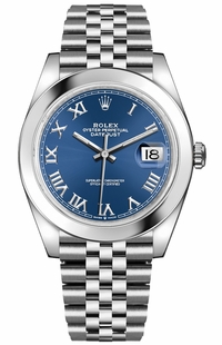 Rolex Datejust 41 Blue Dial Jubilee Bracelet Men's Watch 126300-0018