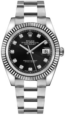 Rolex Datejust 41 Fluted Bezel Oyster Bracelet Men's Watch 126334-0011