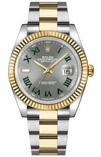 Rolex Datejust 41 Fluted Bezel Yellow Gold & Steel Men's Watch 126333-0019