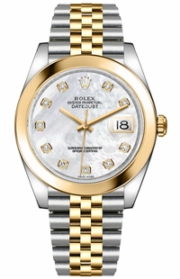 Rolex Datejust 41 Mother of Pearl Diamond Dial Watch 126303-0018